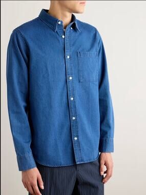 NN07 XL blue chambray button down